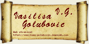 Vasilisa Golubović vizit kartica